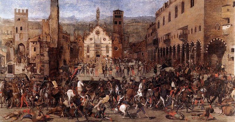 Francesco Morone Battle between the Gonzaga and the Bonacolsi